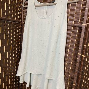 Ann Taylor Mint Green Layered Sleeveless Tank Top